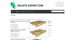 Desktop Screenshot of pallets-export.com