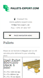 Mobile Screenshot of pallets-export.com
