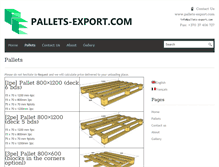 Tablet Screenshot of pallets-export.com